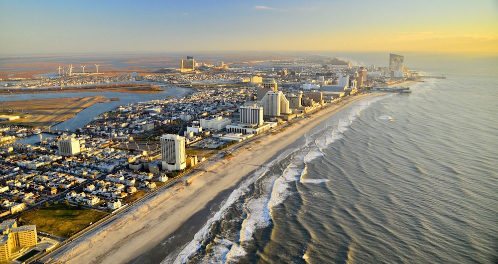Aerial views of Atlantic City, New Jersey